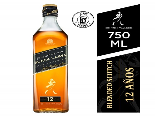 Whisky Johnnie Walker Black Label x750cc (Escocia)