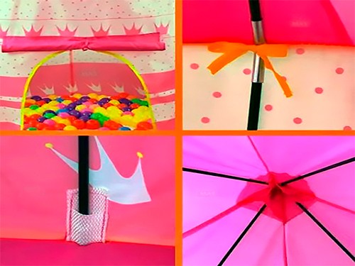 Carpa Infantil Castillo Casita Rosa de Juegos para Chicos/as Promoción