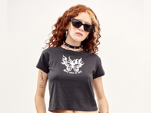 REMERA FIRE DE ALGODÓN ESTAMPADA 47 STREET