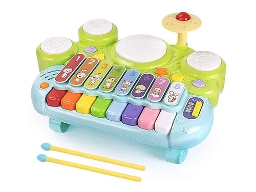Juguete Goodway Musical Niños 3 En 1 Piano Teclado Tambor
