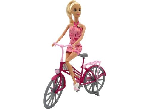 Muñeca Kiara Y Su Bicicleta Nenas Juguetes Niñas Juegos