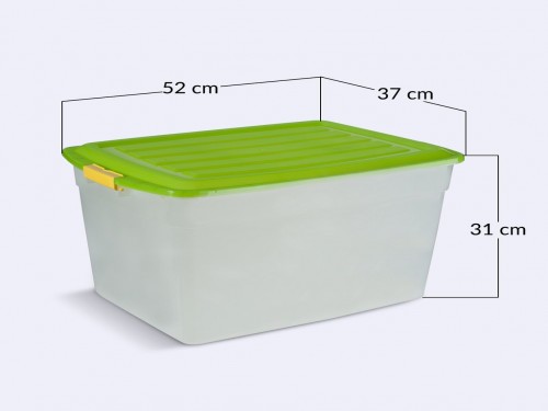 Combo x 4 Cajas Organizador Plastico Apilable Taper 42 Lts Colombraro