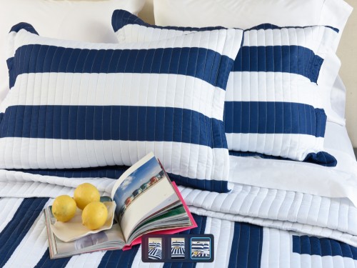Cubrecama Quilt Cover con fundas - Reversible - Queen Barcelona - D1