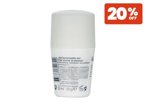 Desodorante Anti Transpirante 48Hs Roll On Piel Sensible Vichy X 50 Ml