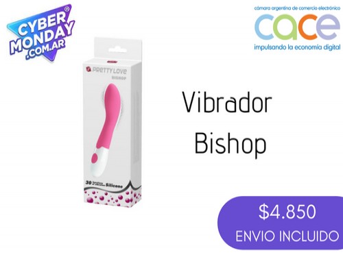 Vibrador De Punto G De Silicona Médica Bishop 30 Vibraciones de Pretty