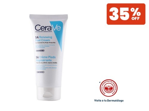 Crema Hidratante para Pies Resecos CeraVe x 80 ml.