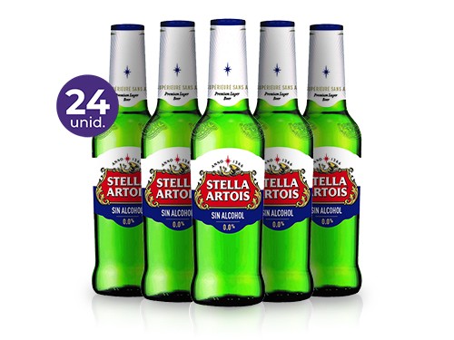 Pack 24 Cervezas Stella Sin Alcohol