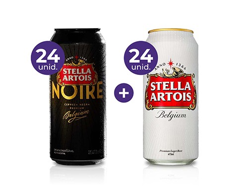 Pack 48 Cervezas Stella Artois con Noire