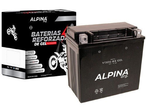 BATERIA MOTO GEL LIBRE MANTENIMIENTO ALPINA YTX14-BS / 6MF14
