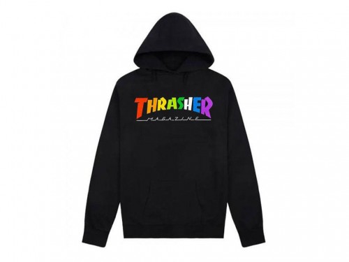 Buzo Thrasher Rainbow Negro Multicolor