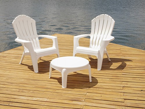 JUEGO DE 2 SILLONES MIAMI BLANCO + MESA PUKET DE REGALO!