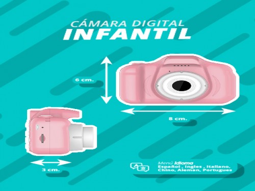 Camara Digital Kids Para Niños compacta Filma Fotos diseño antigolpes