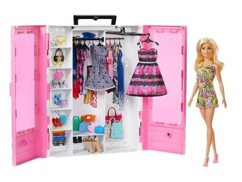 Muñeca Barbie Fashionistas Closet De Lujo Gbk12 Mattel