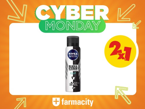 Antitranspirante Nivea Men Invisible B& W Fresh Spray x 150 ml