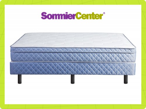 Sommier y Colchón Resorte Pocket Meyer Devas 2 Plazas (140x190)