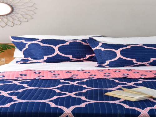 Cubrecama Quilt Cover Reversible con fundas - King Calgary Diseño 2