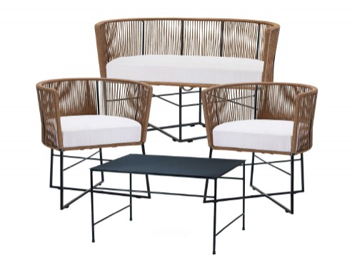 Set completo de sillones Gervasoni mas mesa auxiliar interior/exterior