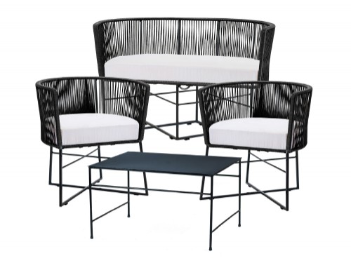 Set completo de sillones Gervasoni mas mesa auxiliar interior/exterior