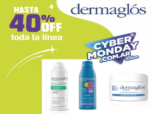 DERMAGLÓS TODA LA LÍNEA HASTA 40% OFF Y PAGO EN CUOTAS.