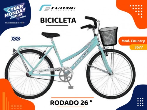Bicicleta Mod. Country 3577 Full, Paseo, Dama, Rodado 26", Futura