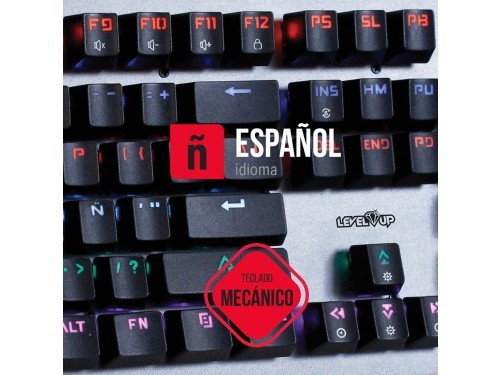 Combo Teclado Mecanico + Mouse Optico Gamer Level Up Orion  Rgb