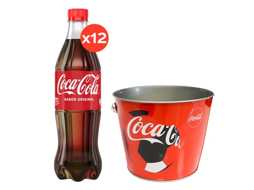 12 Coca-Cola Regular 500cc + 1 Frapera Mundial Coca-Cola