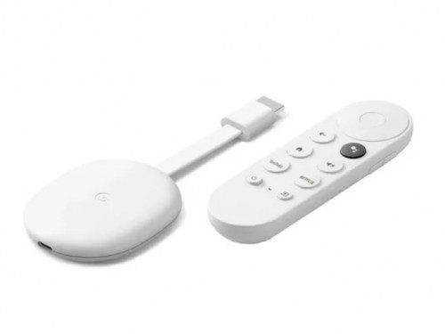 Google Chromecast 4k Android Tv Control De Voz Color Blanco