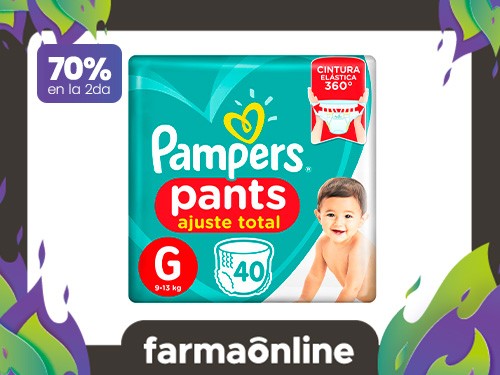 PAMPERS - Pañales pants talle g (40 unidades)