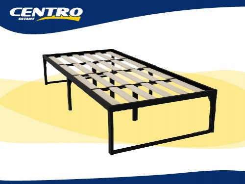 Base de Cama 1 Plaza 80x190 en caja Zen Industrial Centro Estant