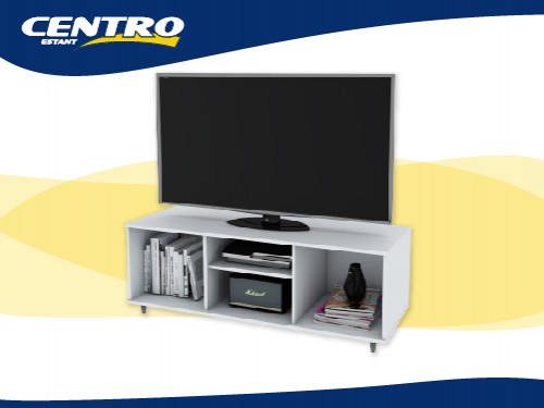 Rack De TV MT4000 - Blanco Centro Estant