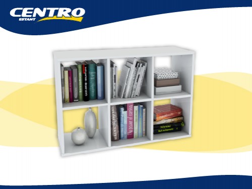 Estanteria Cubo 6 Espacios Blanco Centro Estant