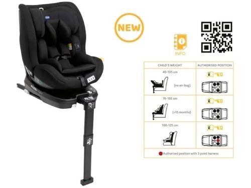 Chicco Butaca Para Auto Seat3fit I-size 0+ Black 079880