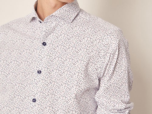 Camisa Landslide classic fit de poplin estampado.