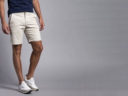 BERMUDA DE GABARDINA BEIGE
