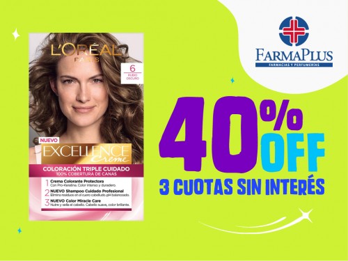 Tintura Excellence Creme Loreal 47 Gr 6 Rubio Oscuro