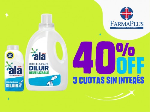 Jabón Líquido Ala P/diluir  500 ml + Botella Gratis 3 Lts