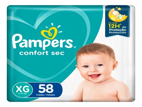 Pampers Confort Sec XG x 58 u 