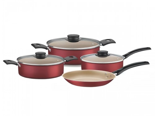 Set Bateria Ollas Tramontina Turim Cocina 7 Piezas Teflon