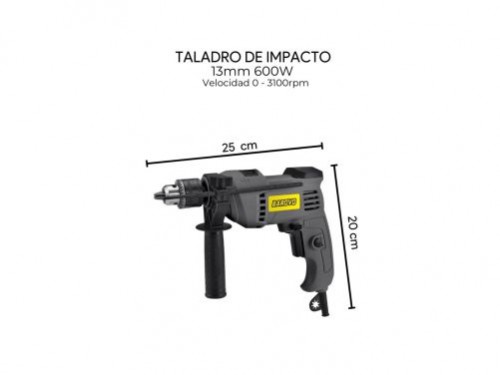 Taladro Percutor Te60b 600w 13mm 3100rpm Barovo