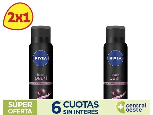 Desodorante antitranspirante femenino NIVEA Black Pearl x 150 ml