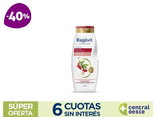 Shampoo Bagovit capilar Color radiante x350ml
