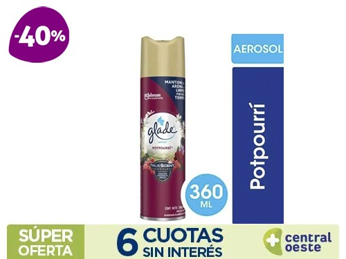 Desodorante De Ambientes Glade Aerosol potpurri x360ml