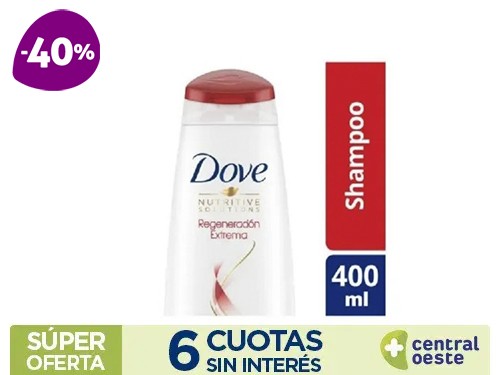 Shampoo Dove Regeneracion Extrema Superior x400ml