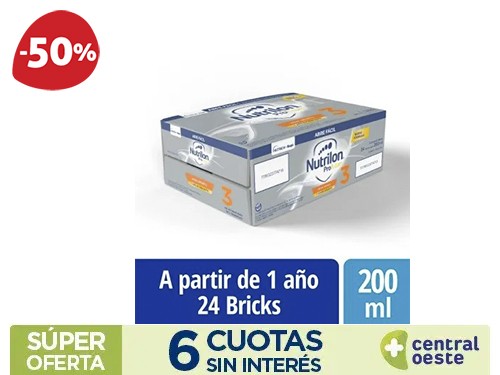 Leche Infantil Nutrilon 3 Profutura brik x 24 u. x200ml
