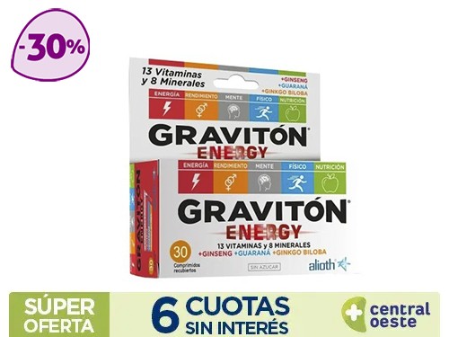 Suplemento Vitamínico Graviton Energy x30Comp