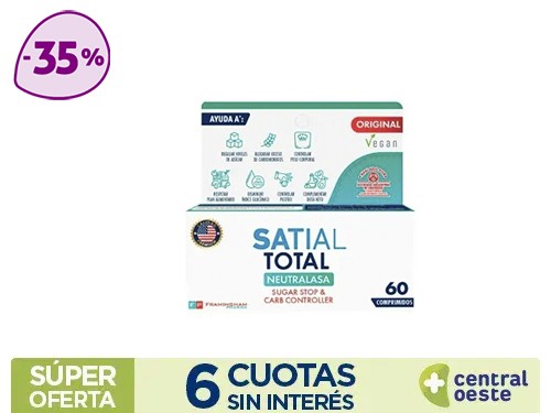 Suplemento Dietario Satial Total Con Neutralasa x60cmp