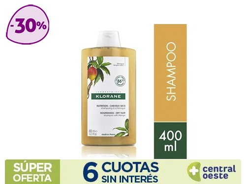 Shampoo Klorane Mango x400ml