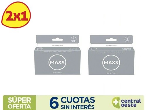 Preservativos Maxx Super Fino x6un