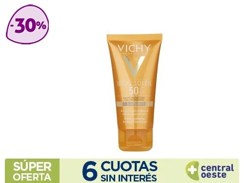 Protector Solar Vichy Ideal Solei Ip50 Crema Toque Seco Color x50ml
