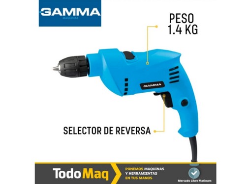 Taladro Percutor Eléctrico 10mm Gamma G1905 650w 3000rpm